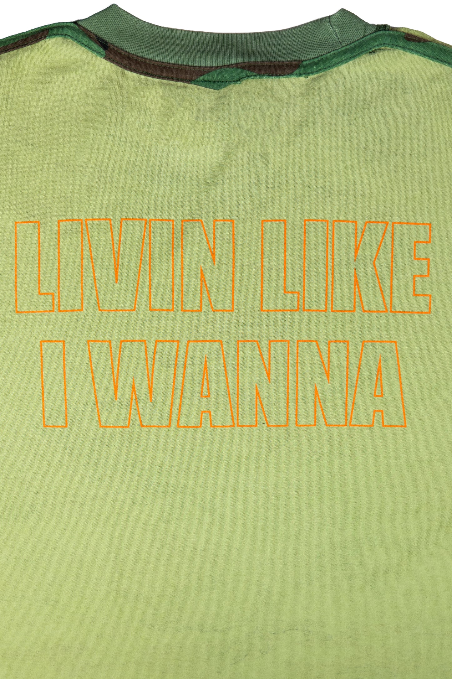 Reversible Two Sided T - Vintage Camo and Orange