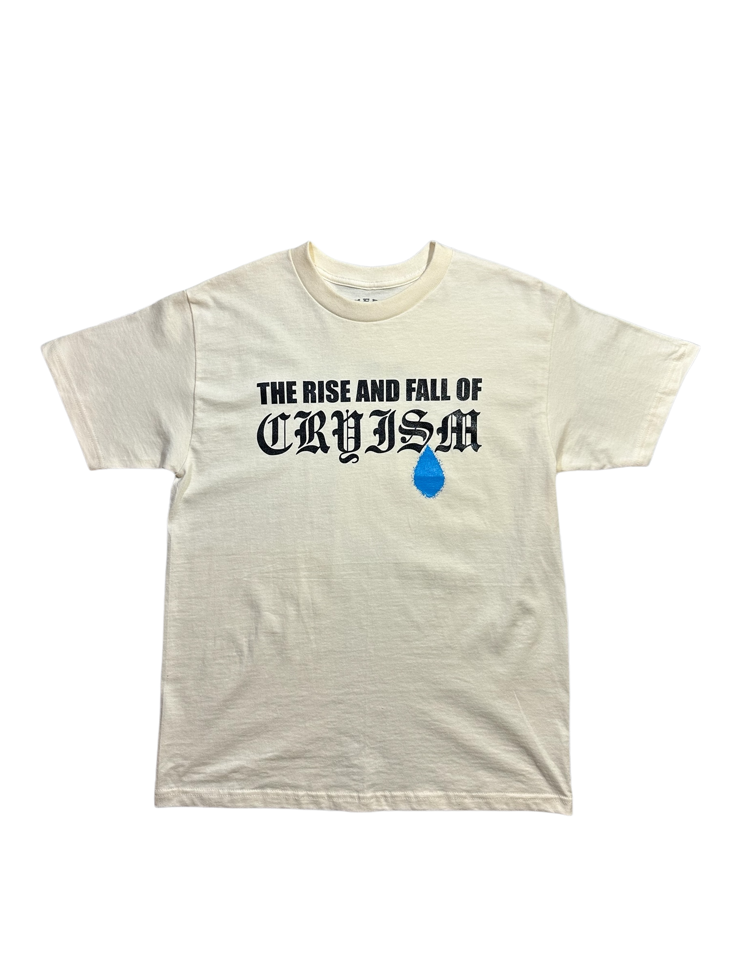 GREY PVC “THE RISE AND FALL OF CRYISM” SHIRT - CREAM