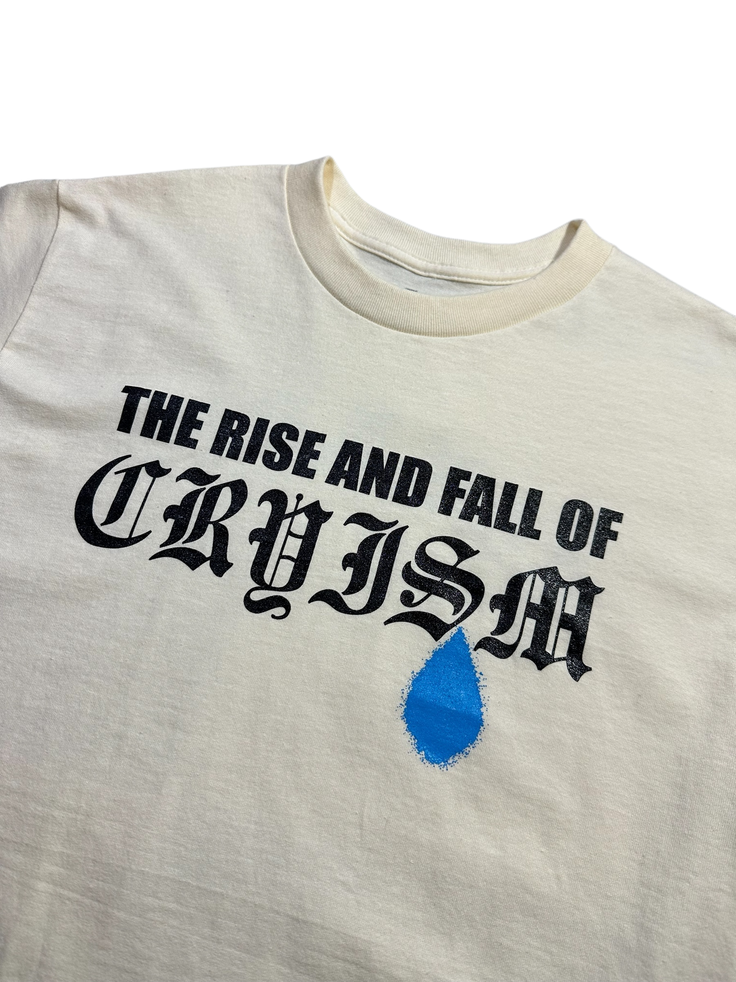 GREY PVC “THE RISE AND FALL OF CRYISM” SHIRT - CREAM
