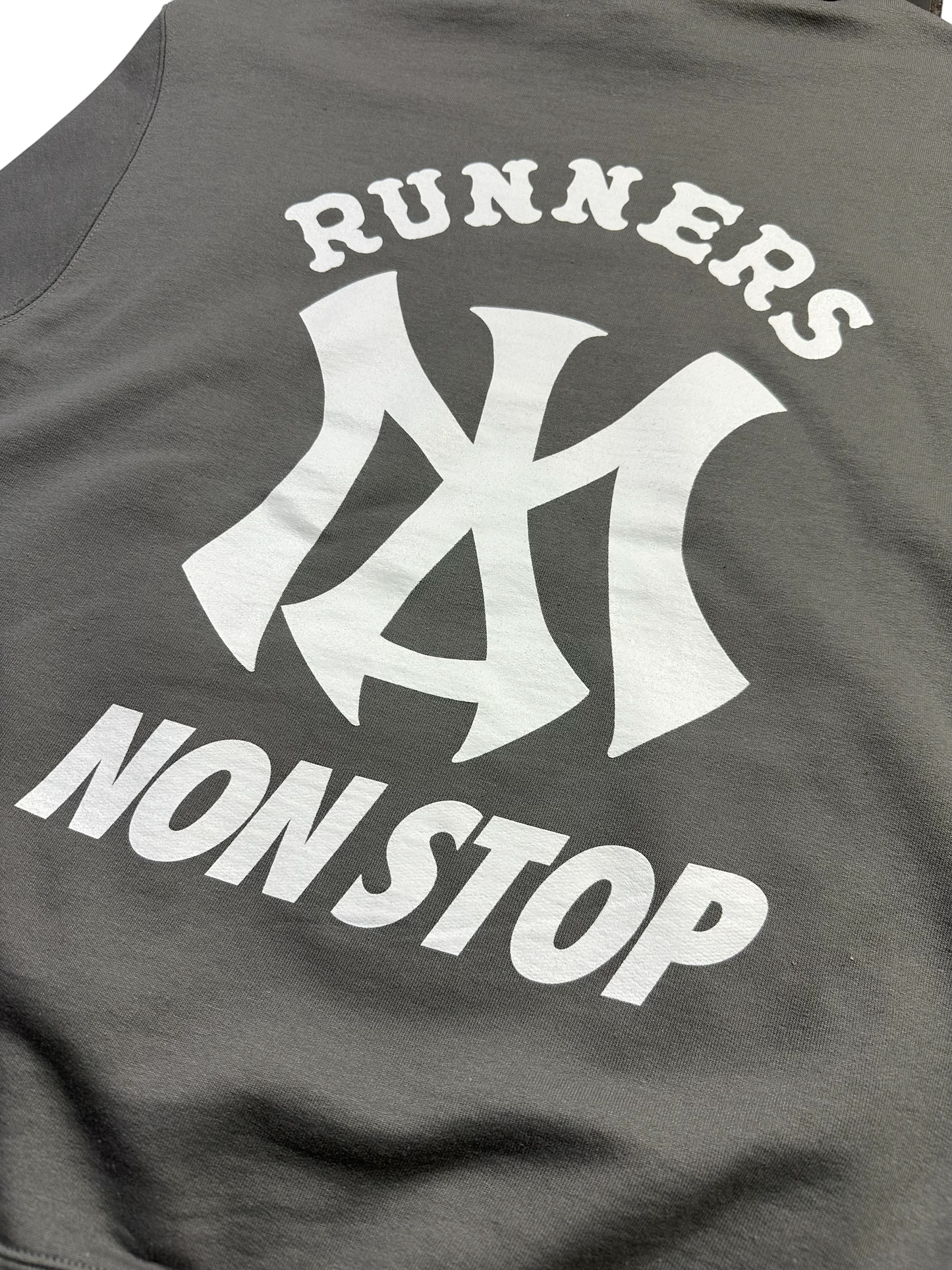 MENTAL ATHLETIC X HOMERUN HOODIE - STONE GREY