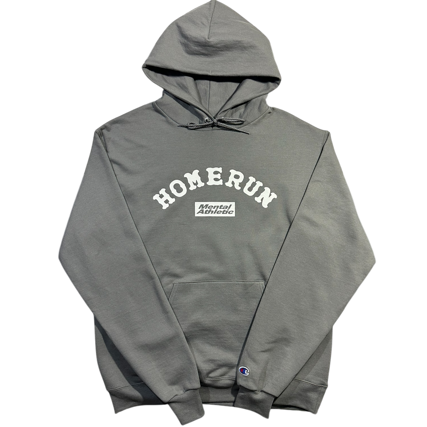MENTAL ATHLETIC X HOMERUN HOODIE - STONE GREY