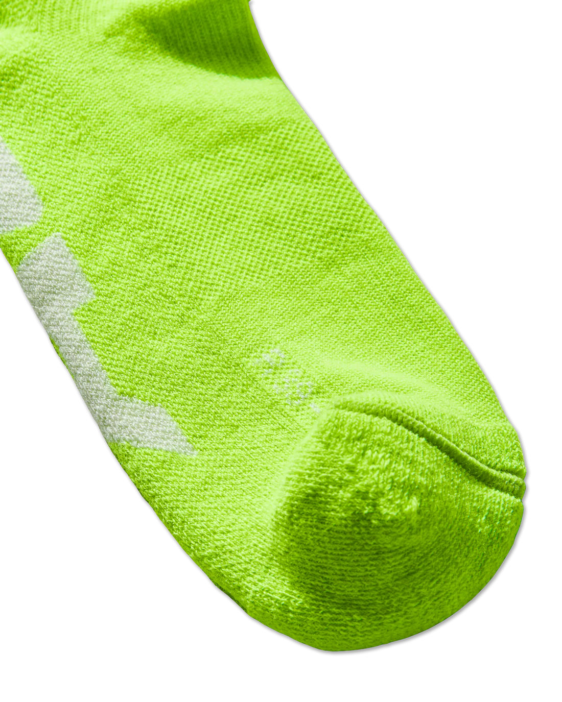 Mental Athletic MA Inner Logo Socks - Neon Lime / Optical White