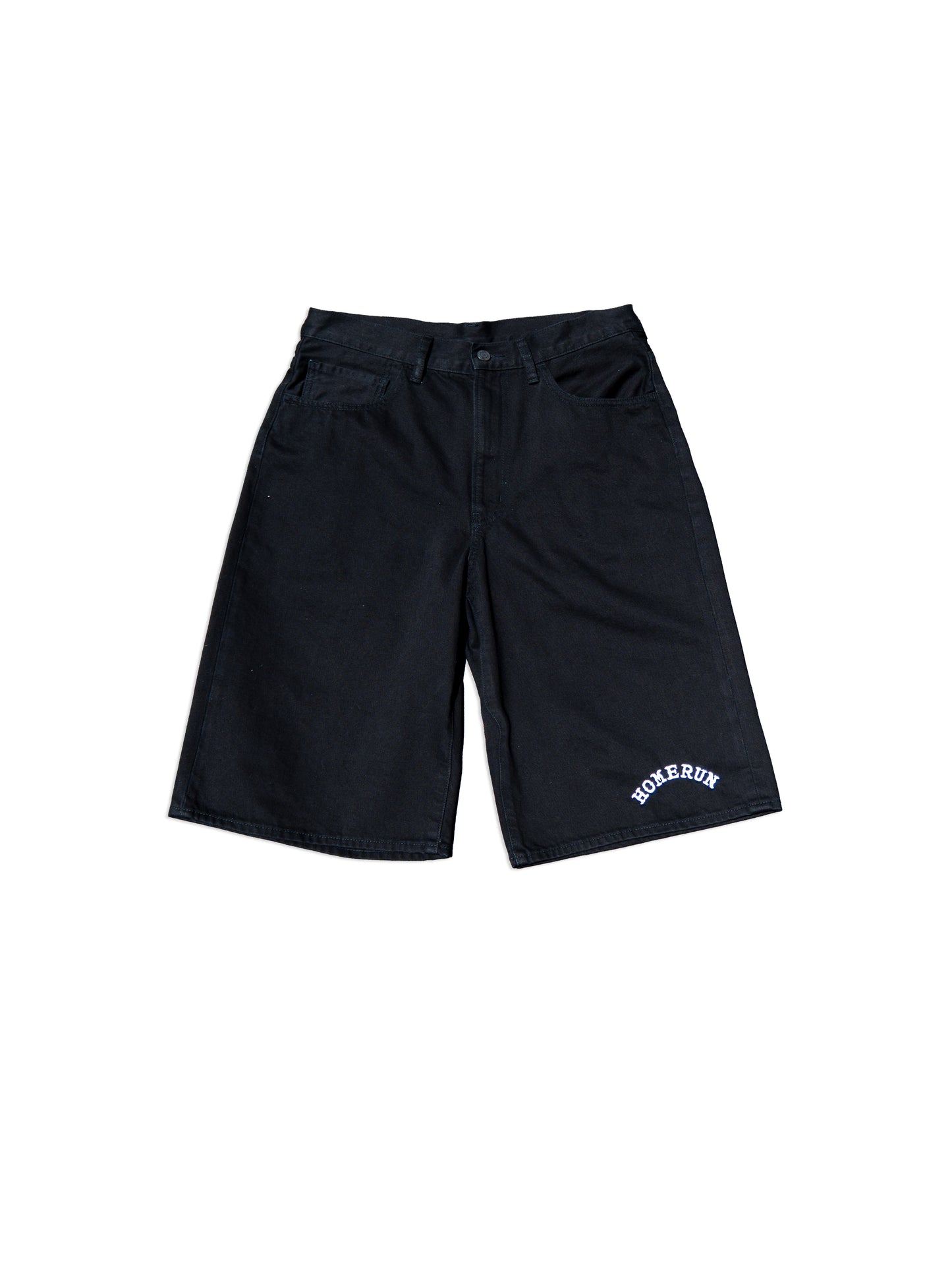 MADE IN STREET JEAN SHORTS - BLACK