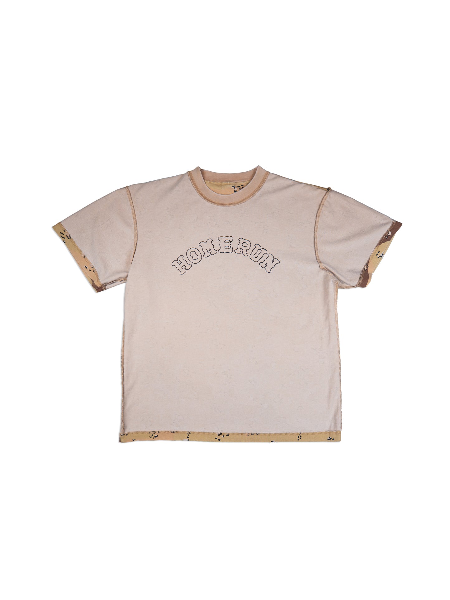 Reversible Two Sided T - Vintage Desert Camo and Black