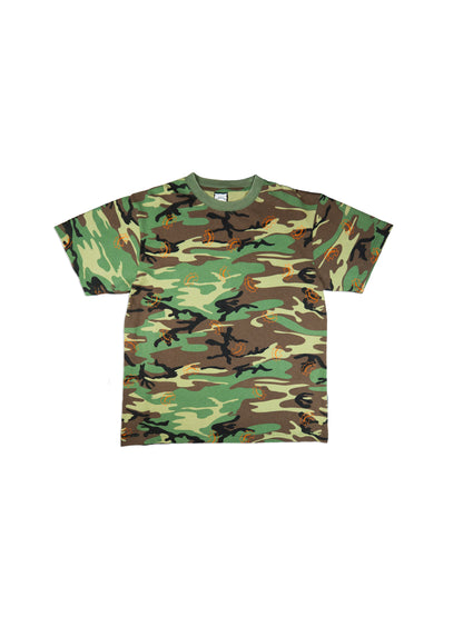 Reversible Two Sided T - Vintage Camo and Orange