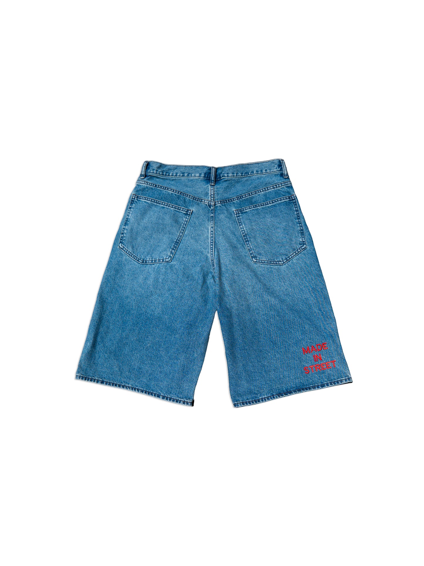 MADE IN STREET JEAN SHORTS - BLUE