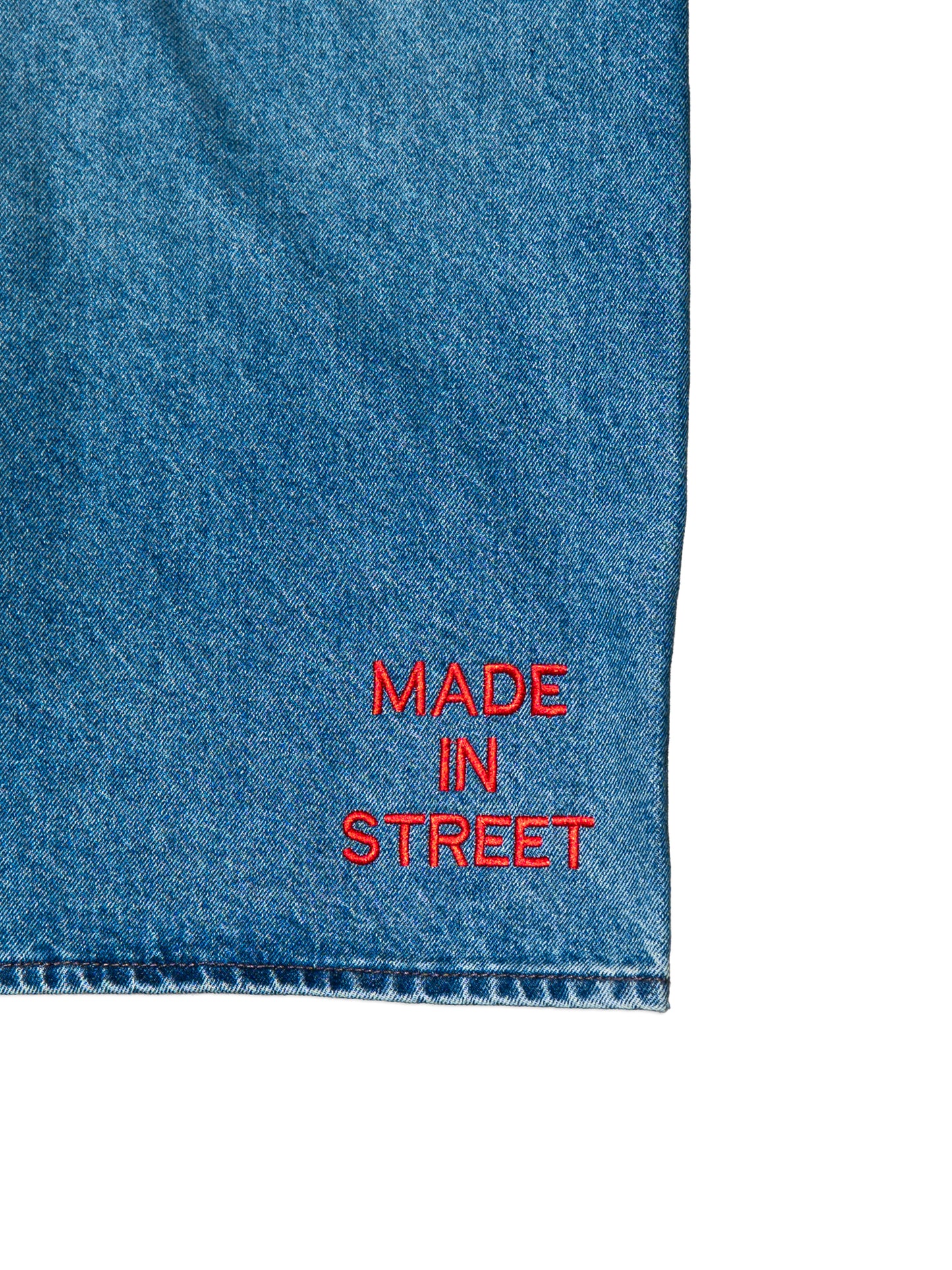 MADE IN STREET JEAN SHORTS - BLUE