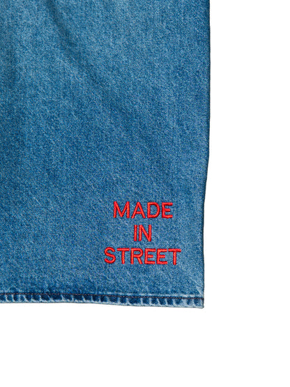 MADE IN STREET JEAN SHORTS - BLUE