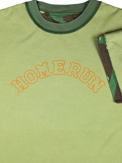 Reversible Two Sided T - Vintage Camo and Orange