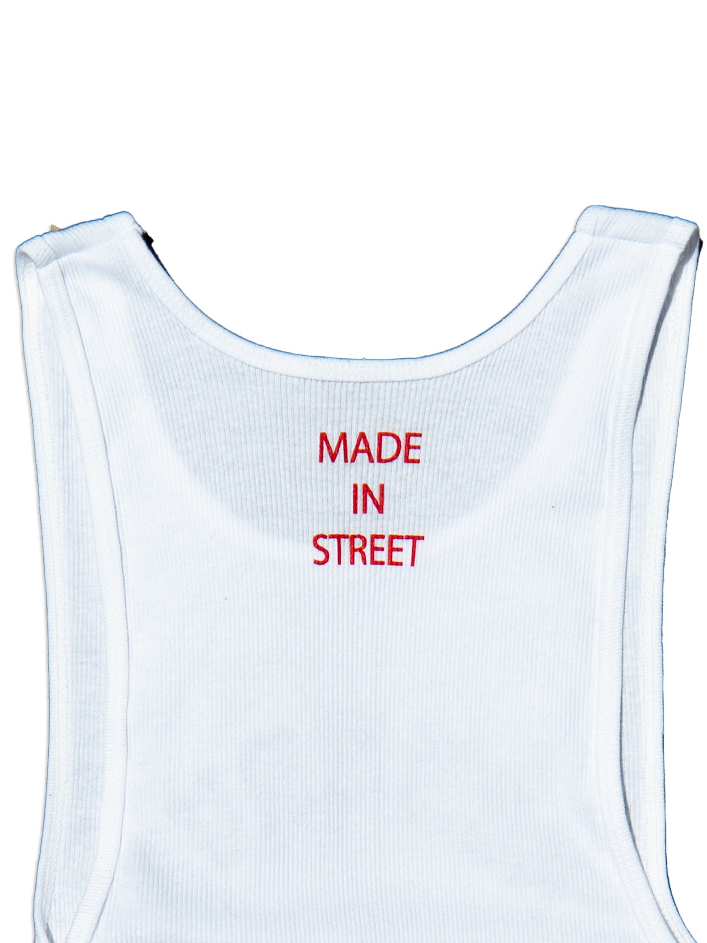 MADE IN STREET COTTON SINGLET - WHITE