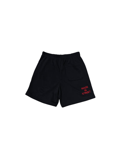 MADE IN STREET FRENCH TERRY SHORTS - BLACK