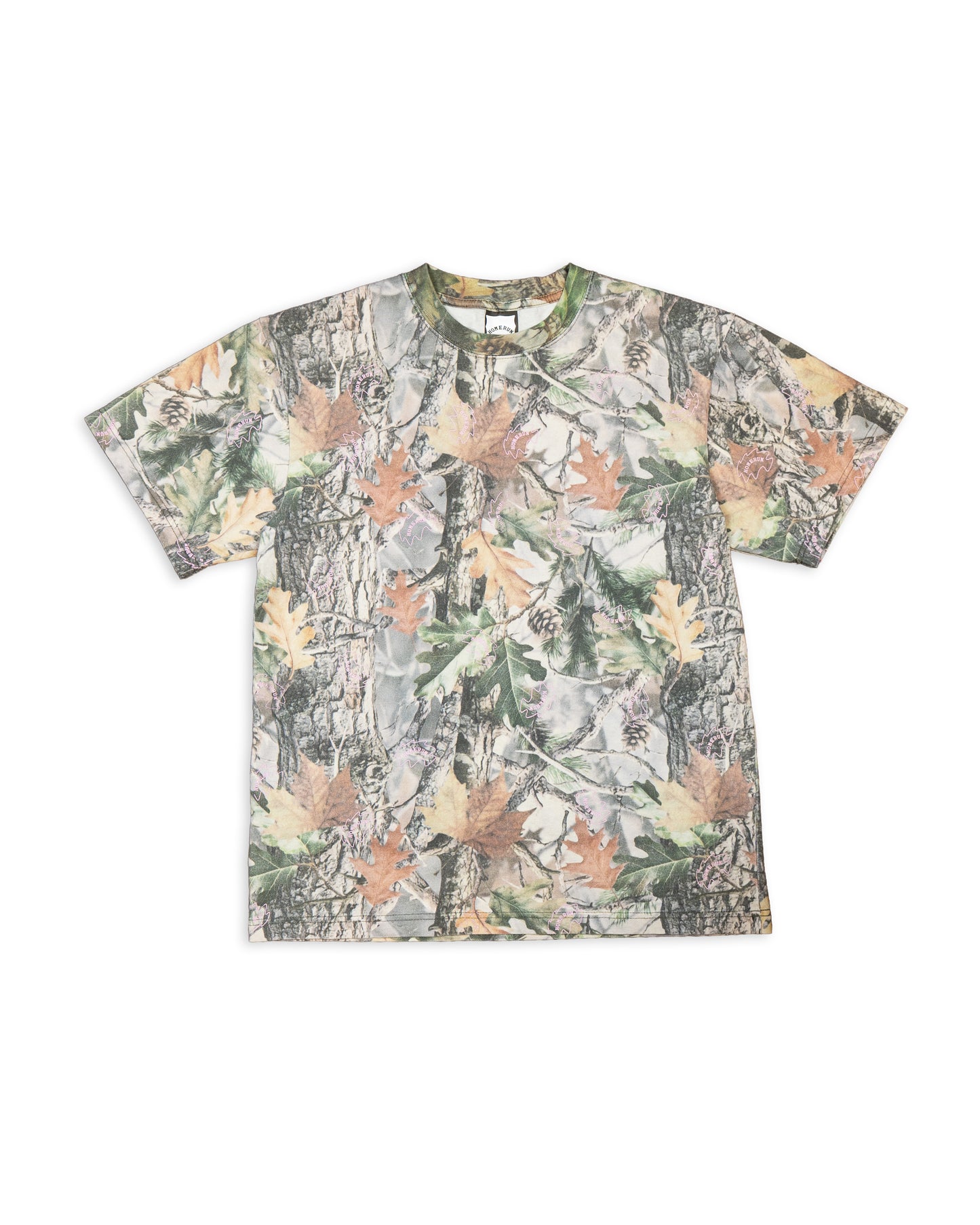 Reversible Two Sided T - Vintage Wood Camo and Pink