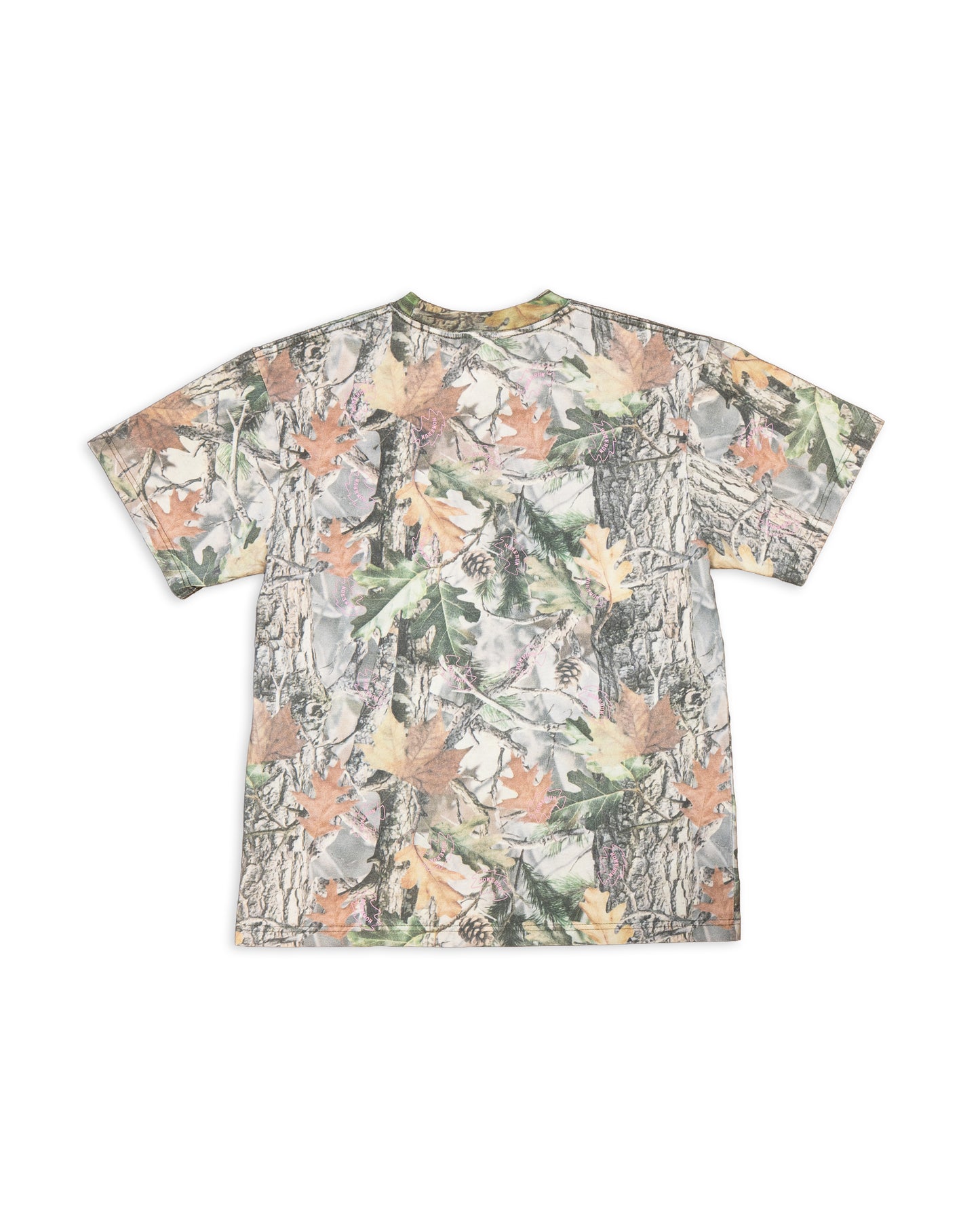 Reversible Two Sided T - Vintage Wood Camo and Pink
