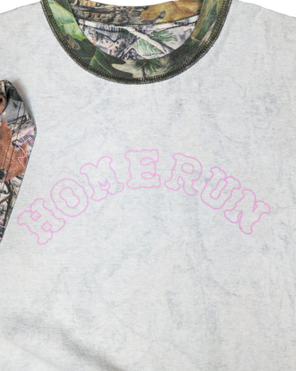 Reversible Two Sided T - Vintage Wood Camo and Pink