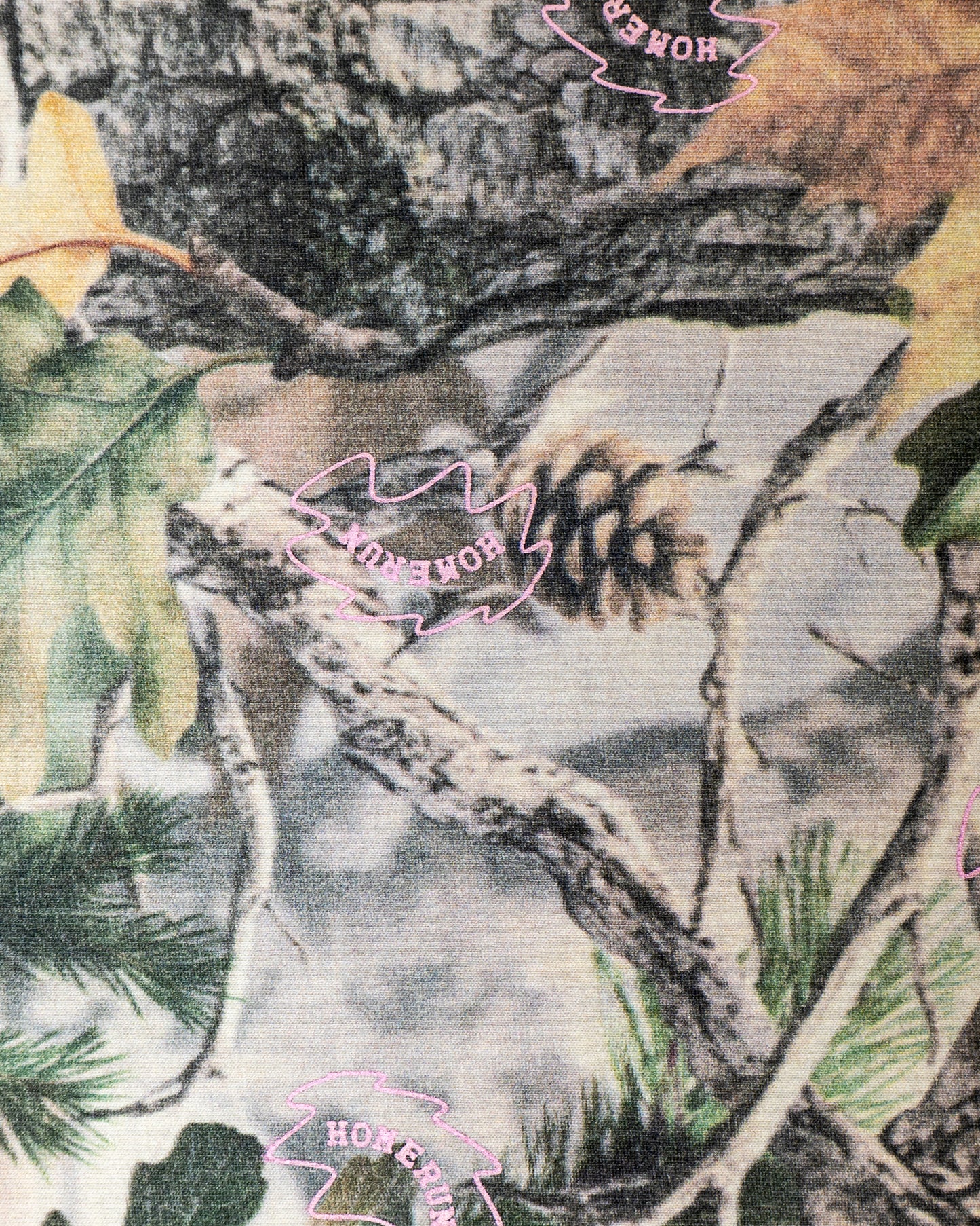 Reversible Two Sided T - Vintage Wood Camo and Pink