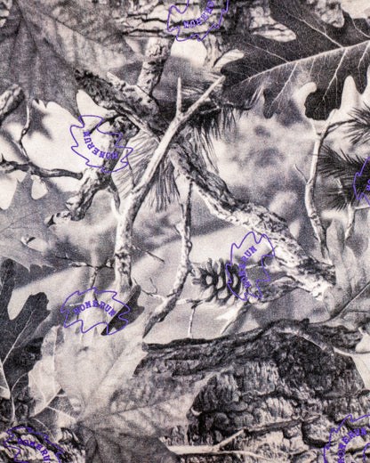 Reversible Two Sided T - Vintage Grey Wood Camo and Purple