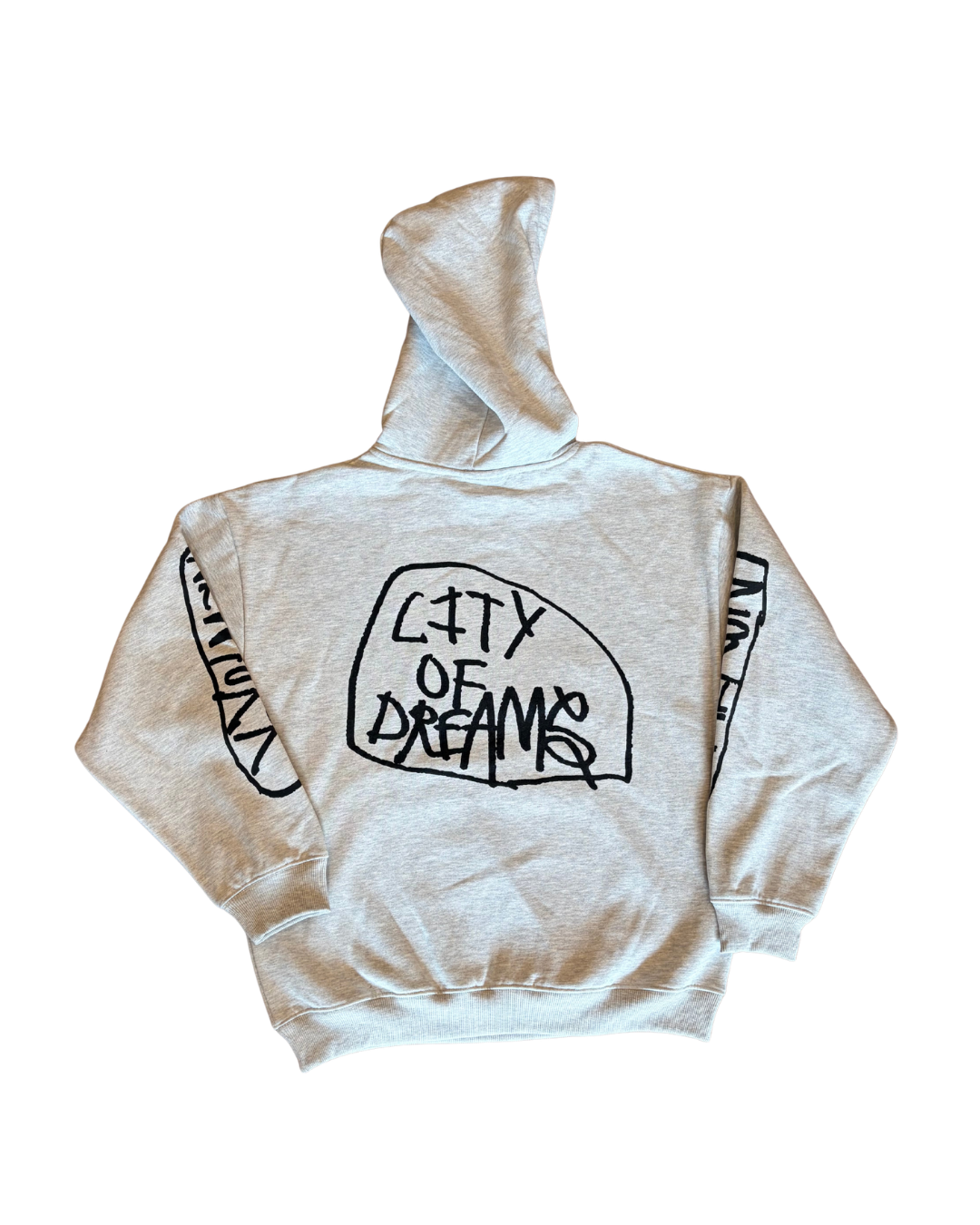 CANCER CARL CITY OF DREAM PULL OVER HOODY- GREY WITH BLACK