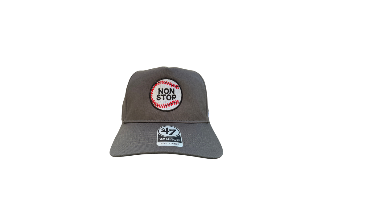 47' X Homerun NONSTOP Baseball Hat - Gray