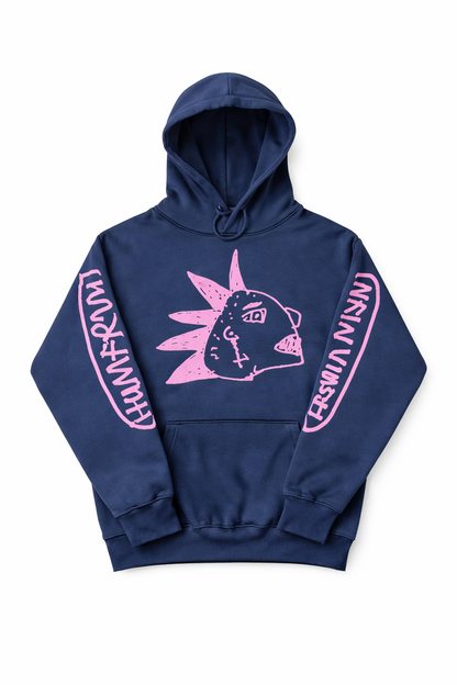 CANCER CARL CITY OF DREAMS PULL OVER HOODY- BLACK WITH PINK
