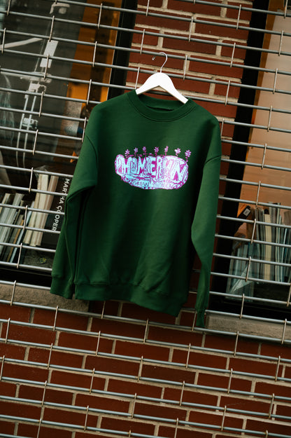 CANCER CARL GROW TOGETHER CREW NECK- GREEN