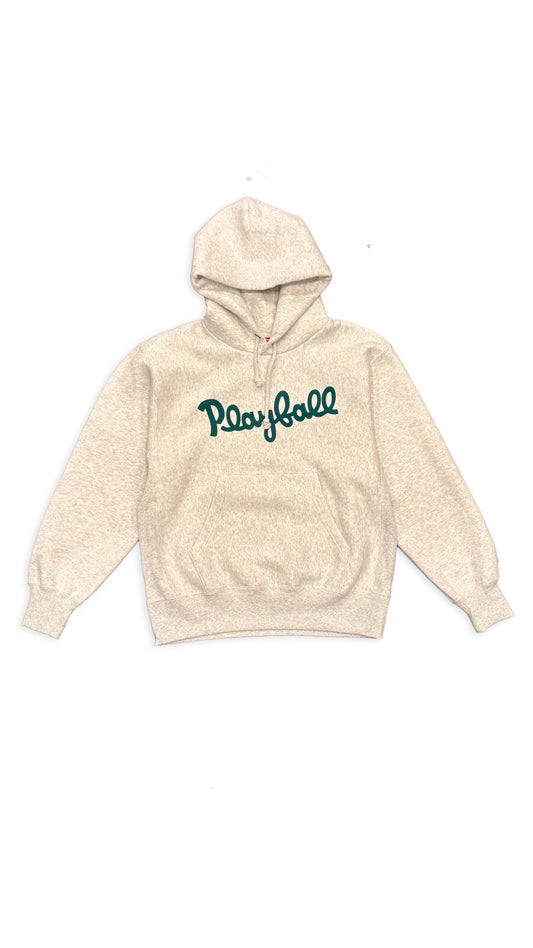 PLAYBALL HOODED TRAINING TOP - LIGHT GREY