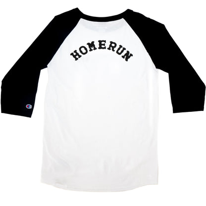 NON STOP RAGLAN SHIRT - BLACK AND WHITE