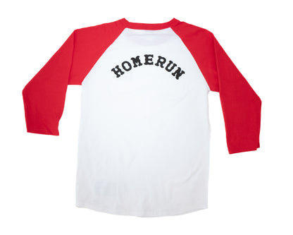 NON STOP RAGLAN SHIRT - RED AND WHITE