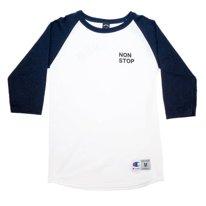 NON STOP RAGLAN SHIRT - NAVY AND WHITE