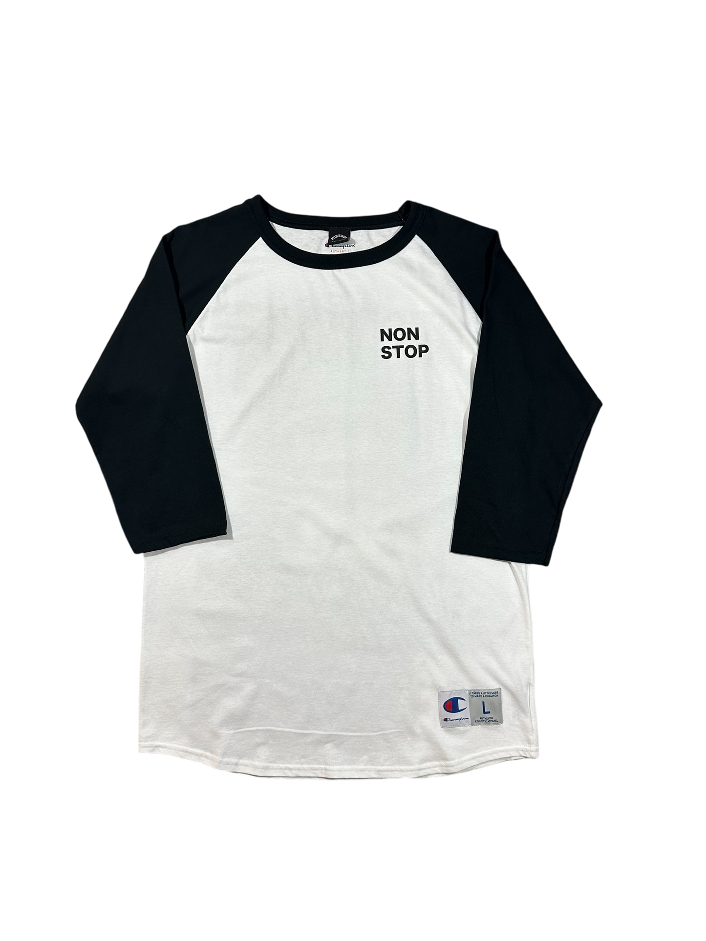 SATAN “HOODS GOT A HOLD ON ME” RAGLAN - WHITE/BLACK