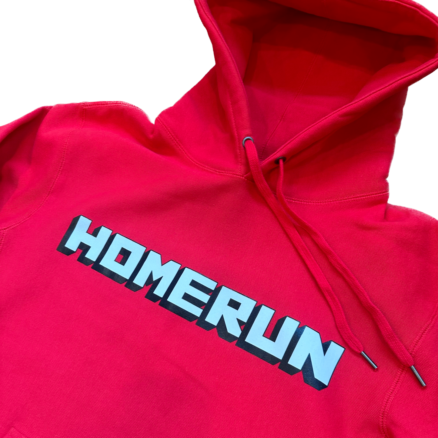 BLOCK LETTER HOODIE - RED