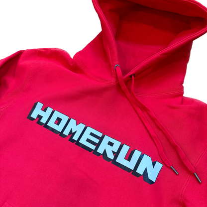 BLOCK LETTER HOODIE - RED