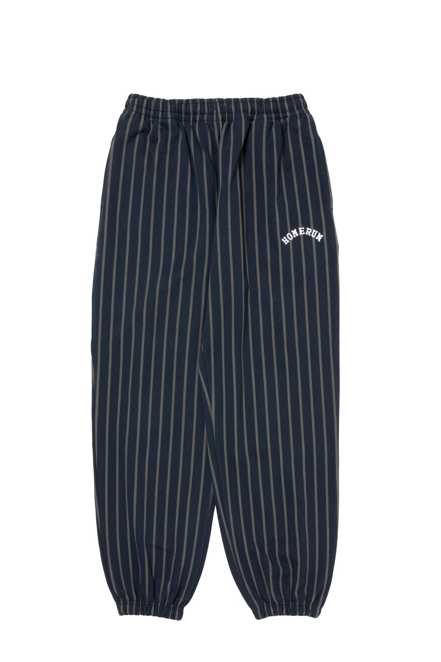 ARCH LOGO STRIPED SWEATPANTS - NAVY