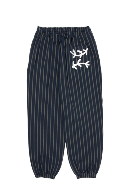ARCH LOGO STRIPED SWEATPANTS - NAVY