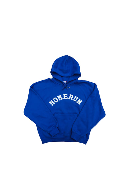 Homerun NONSTOP Boxy Fleece Hoodie - Royal with White
