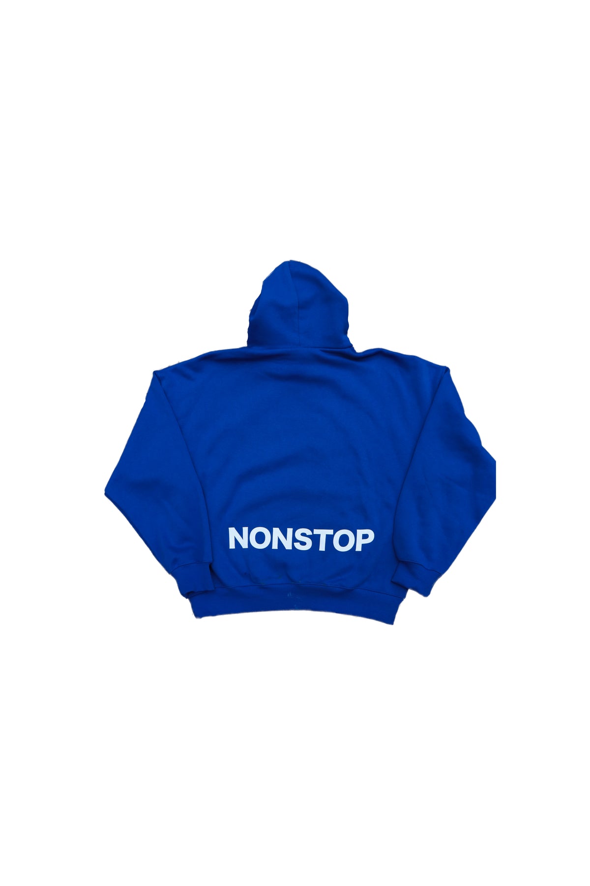 Homerun NONSTOP Boxy Fleece Hoodie - Royal with White