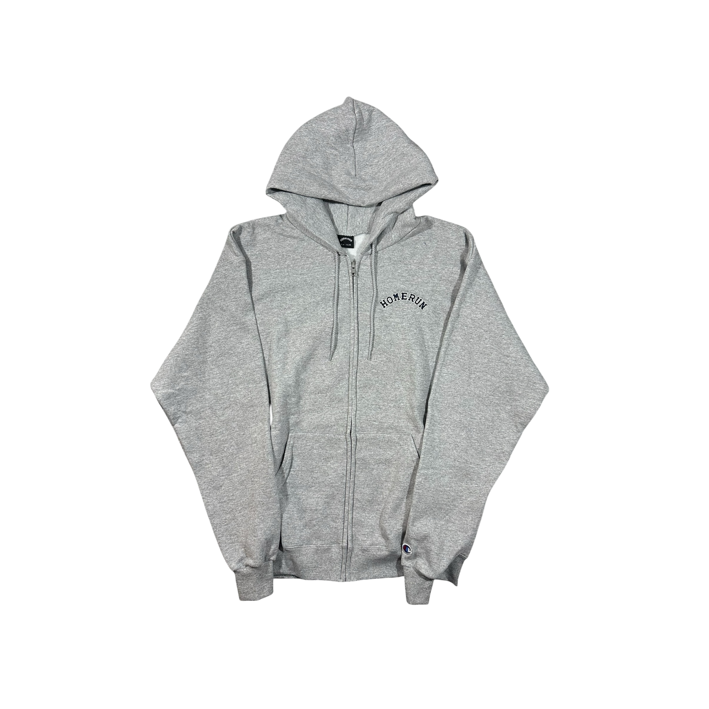 SATAN FALLEN SOLDIERS ZIP UP HOODIE - GREY