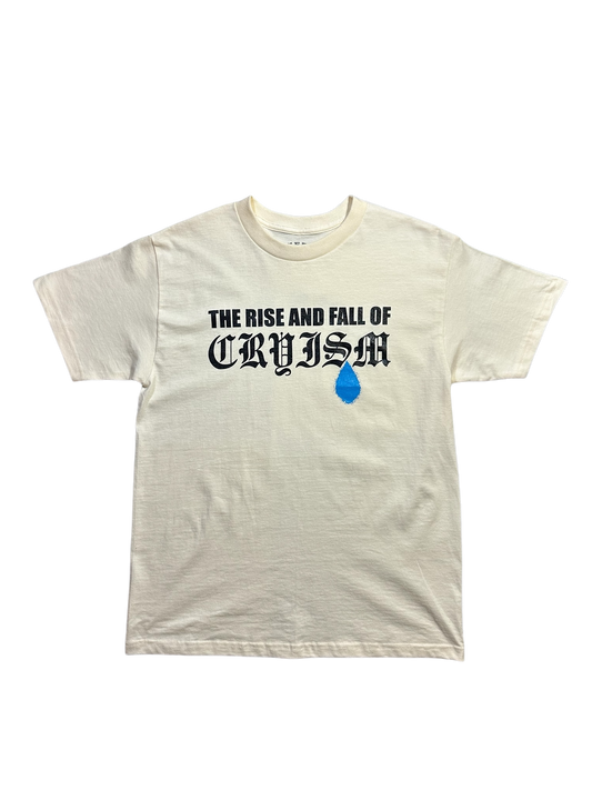 GREY PVC “THE RISE AND FALL OF CRYISM” SHIRT - CREAM