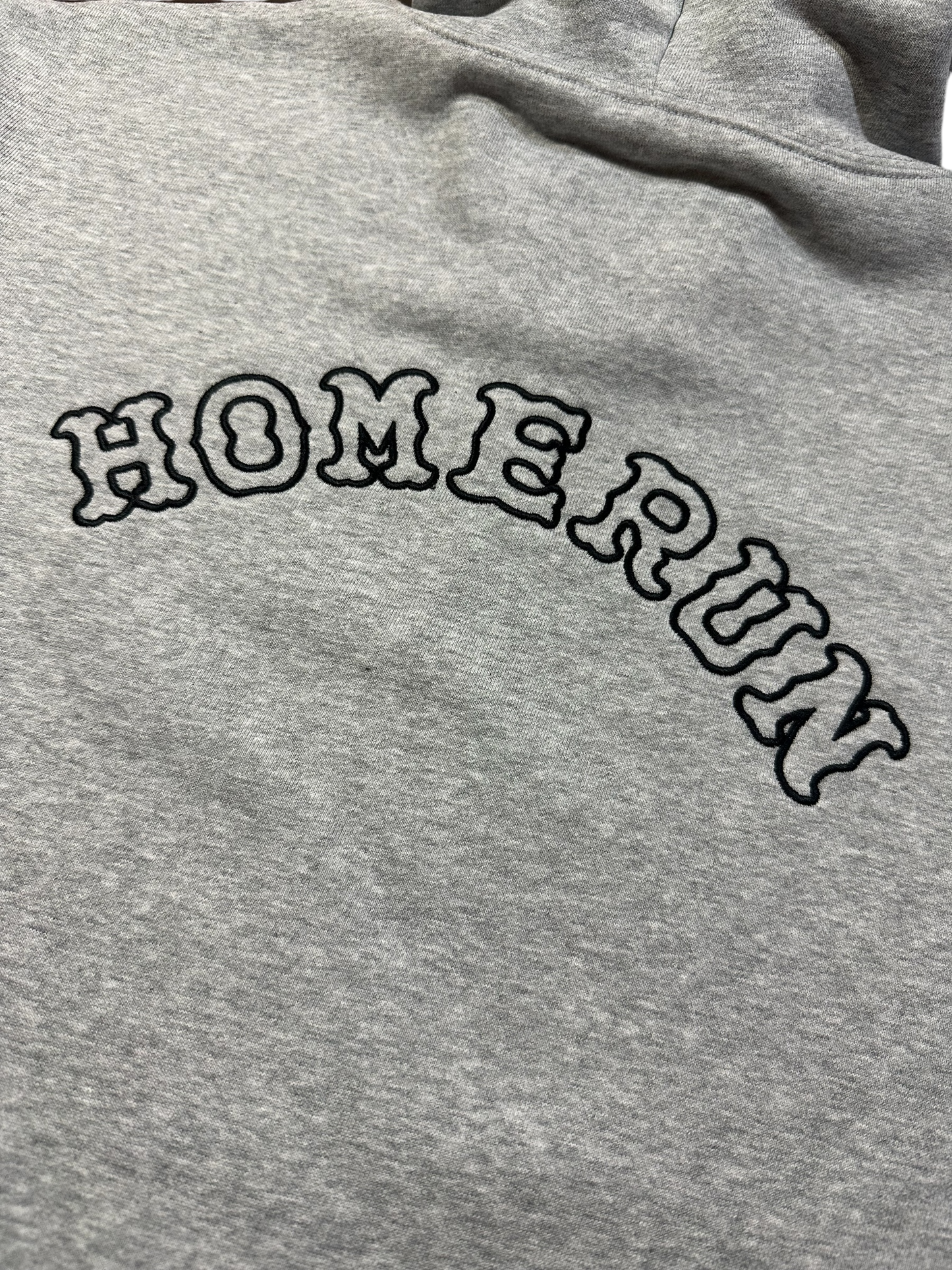 HOMERUN X STAR TEAM FULL ZIP HOODIE - GREY