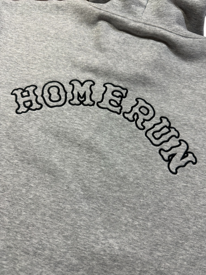 HOMERUN X STAR TEAM FULL ZIP HOODIE - GREY