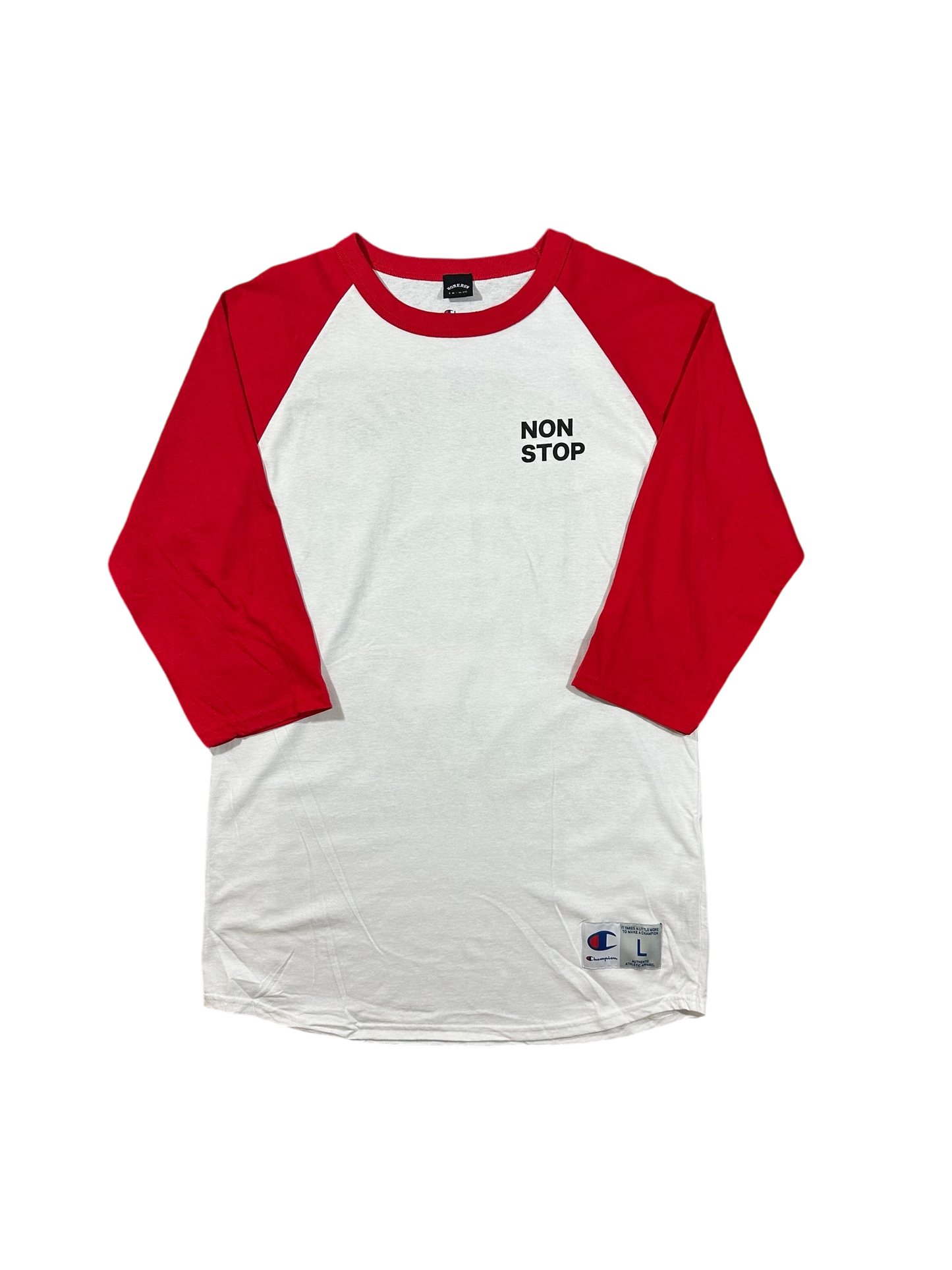 SATAN “HOODS GOT A HOLD ON ME” RAGLAN - WHITE/RED