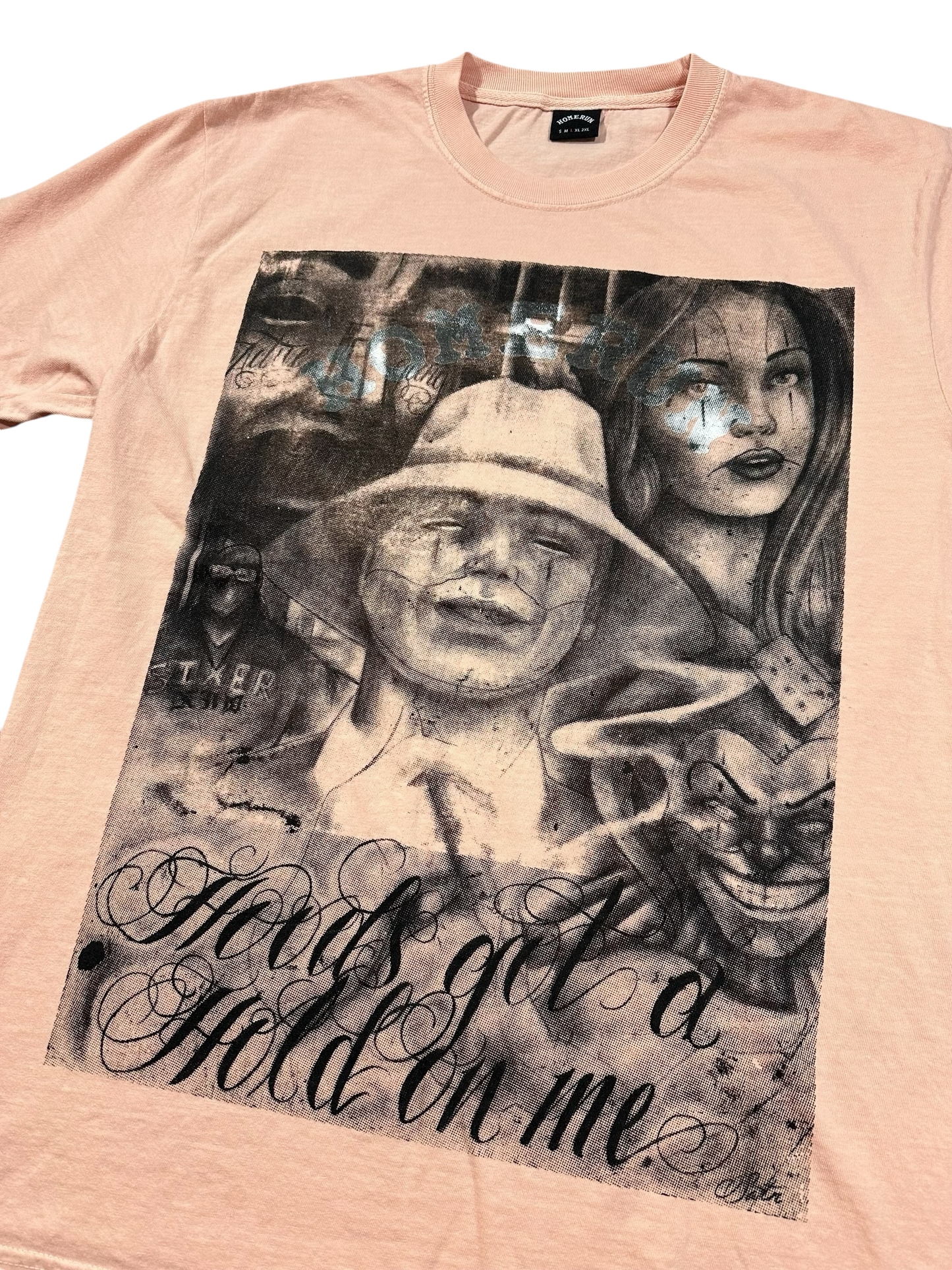 SATAN “HOODS GOT A HOLD ON ME” SHIRT - PINK