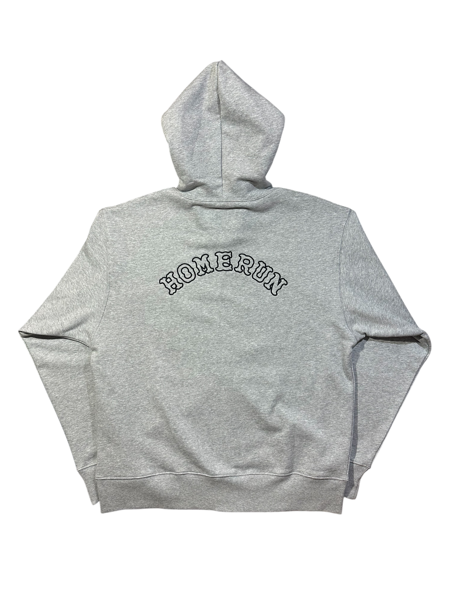 HOMERUN X STAR TEAM FULL ZIP HOODIE - GREY