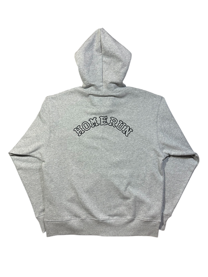 HOMERUN X STAR TEAM FULL ZIP HOODIE - GREY