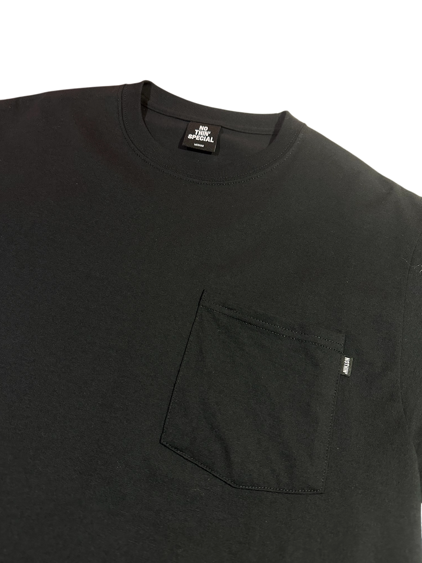 NOTHIN SPECIAL BUILT TO DEATH POCKET SHIRT - BLACK