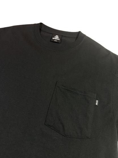 NOTHIN SPECIAL BUILT TO DEATH POCKET SHIRT - BLACK