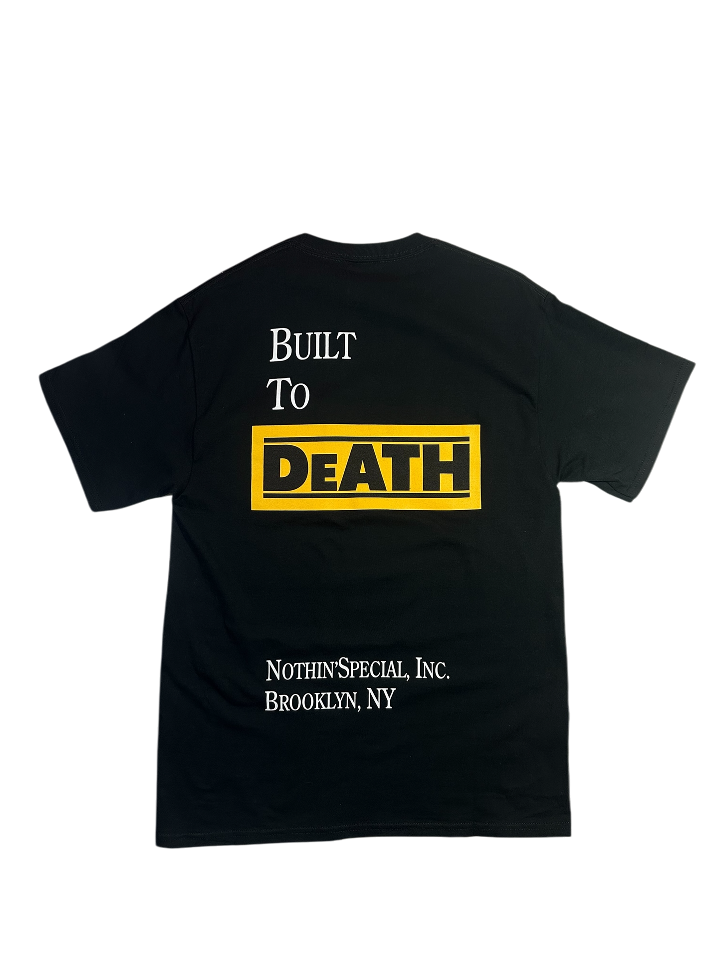 NOTHIN SPECIAL BUILT TO DEATH POCKET SHIRT - BLACK