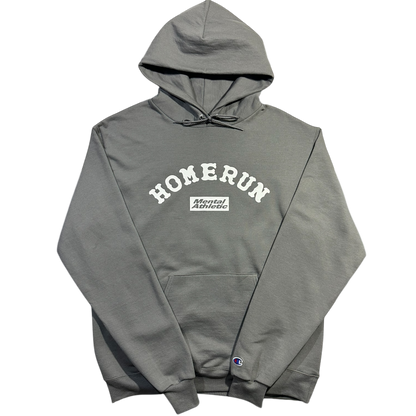 MENTAL ATHLETIC X HOMERUN HOODIE - STONE GREY