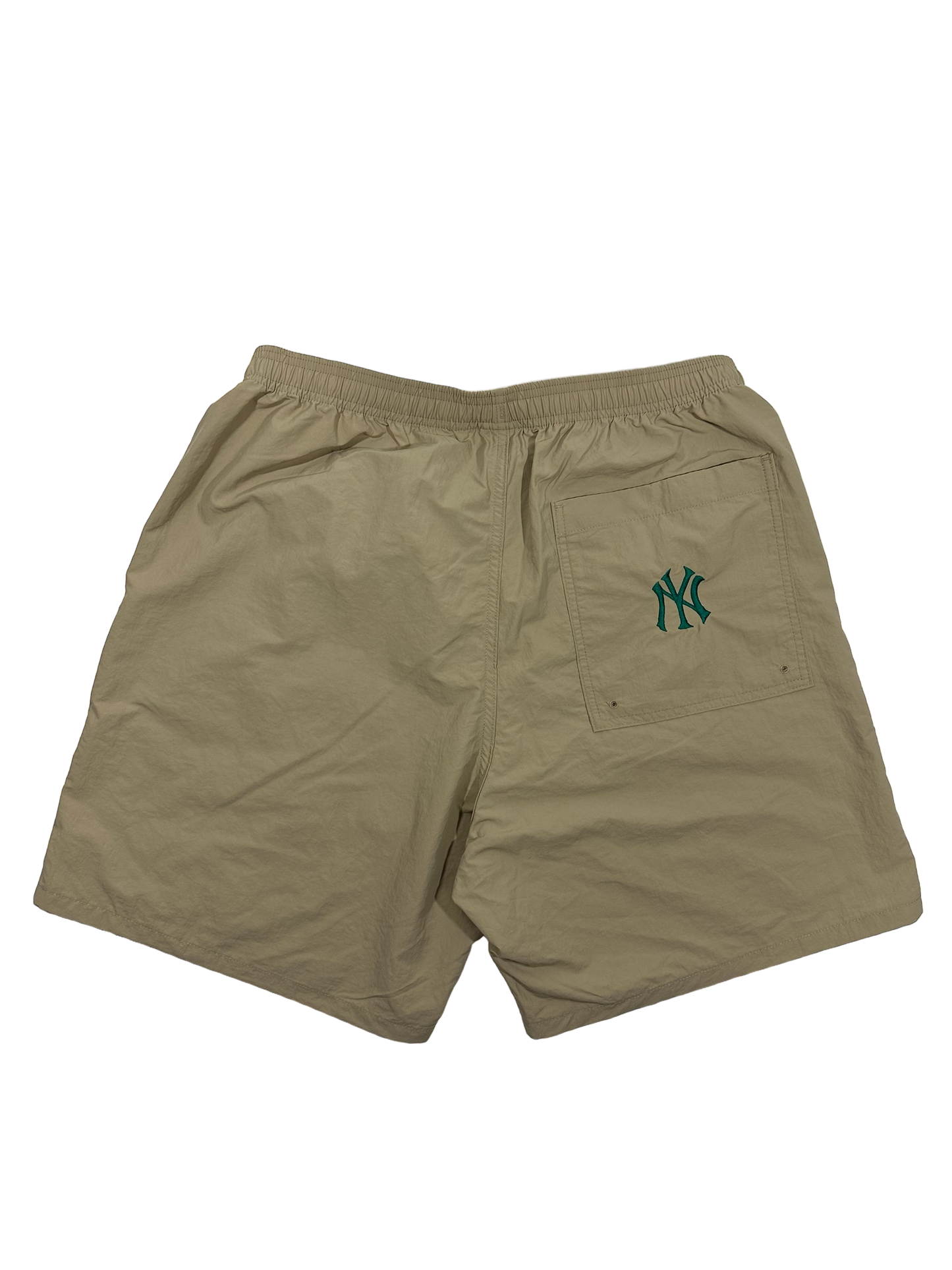 CURSIVE LOGO SHORTS - KHAKI