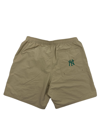 CURSIVE LOGO SHORTS - KHAKI