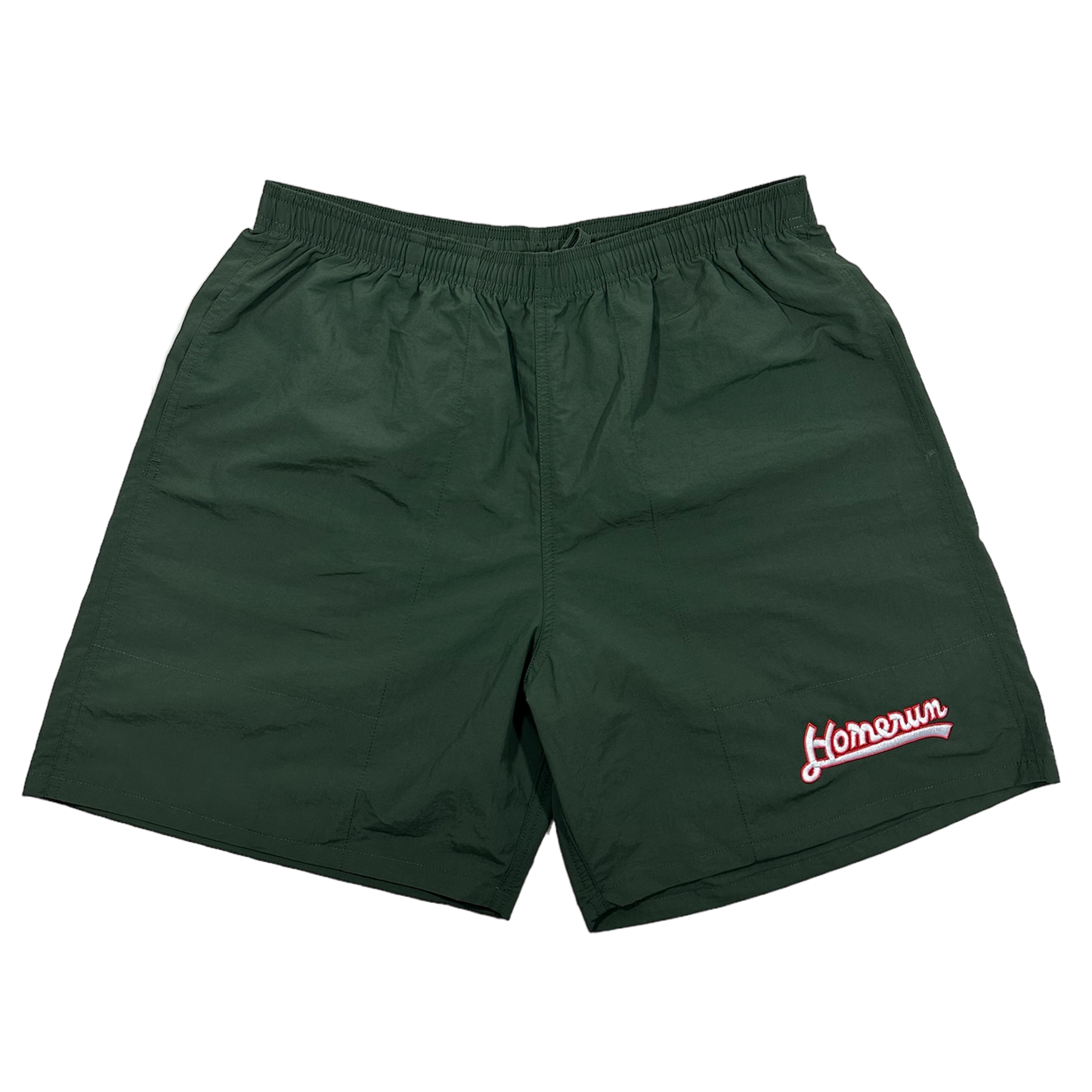 CURSIVE LOGO SHORTS - DARK GREEN